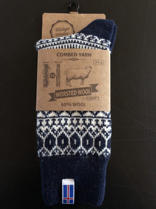 Isländsk yllesocka navy