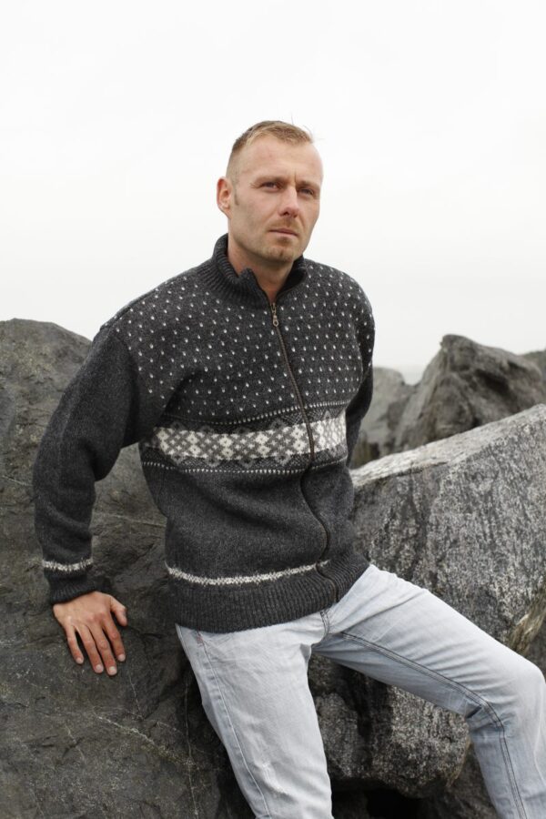 Knitted Norwegian cardigan unisex