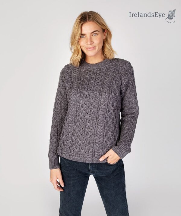 Irländsk stickad Aran tröja unisex - Bild 2