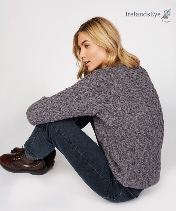 Irländsk stickad Aran tröja unisex - Bild 5