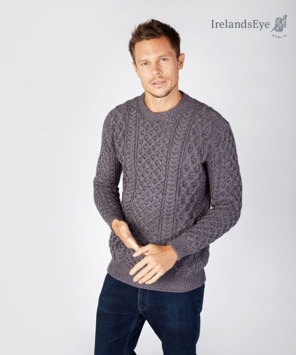 Irländsk stickad Aran tröja unisex