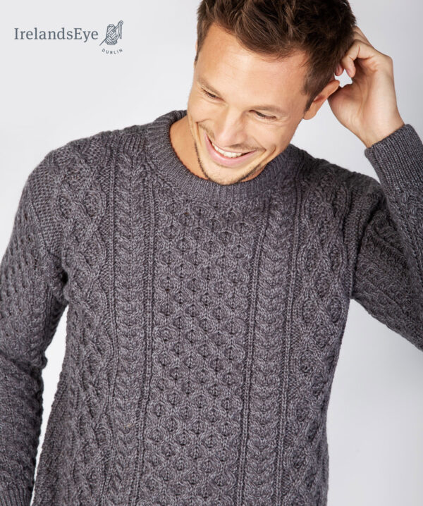 Irländsk stickad Aran tröja unisex - Bild 3