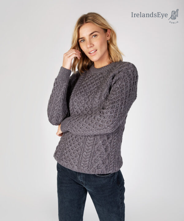 Irländsk stickad Aran tröja unisex - Bild 4