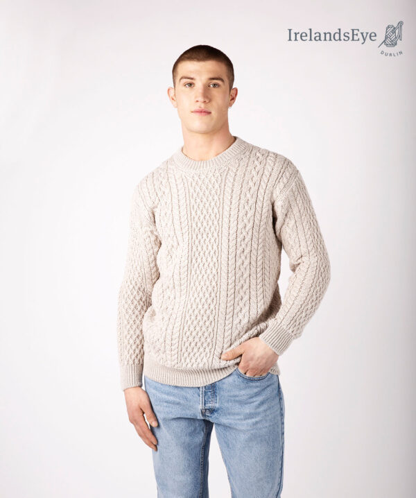 Irländsk stickad Aran tröja unisex - Bild 2